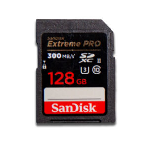 128 GB SD 300 MB/s
